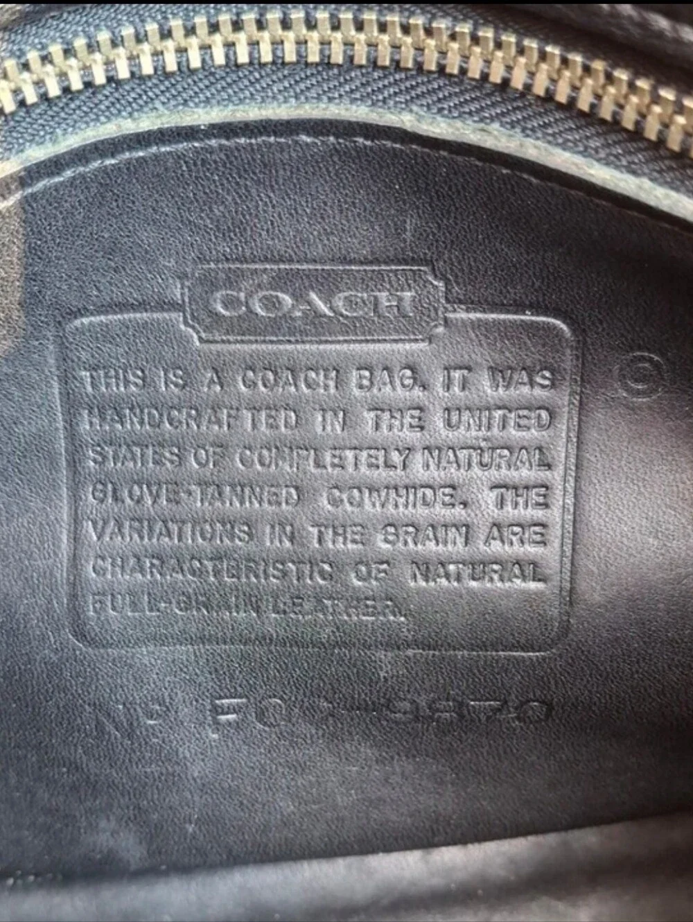 Rare VTG 2000 Coach Black Glove Tanned Leather Court Bag Nickel Hardware #9870